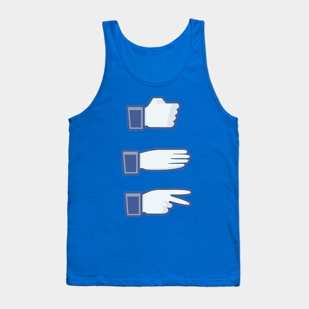 Rock Paper Scissors Tank Top by LavaLamp